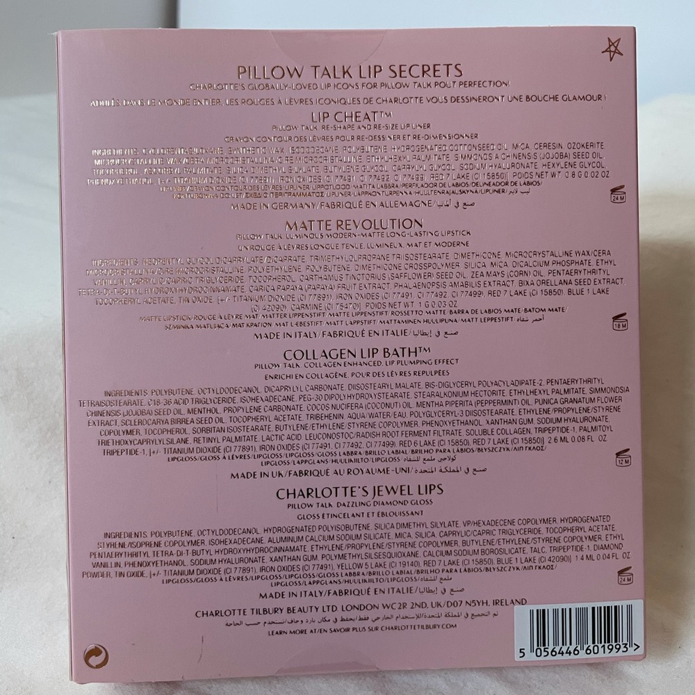 CHARLOTTE TILBURY NIB PILLOW TALK LIP SECRETS SET - Picture 2 of 3